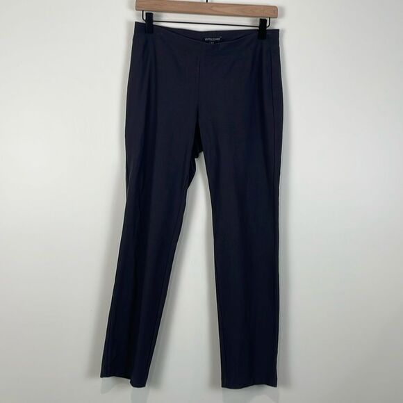 Eileen Fisher Petite Pull On Pants Small Gray Business Casual Work Easy Basics - Picture 1 of 7